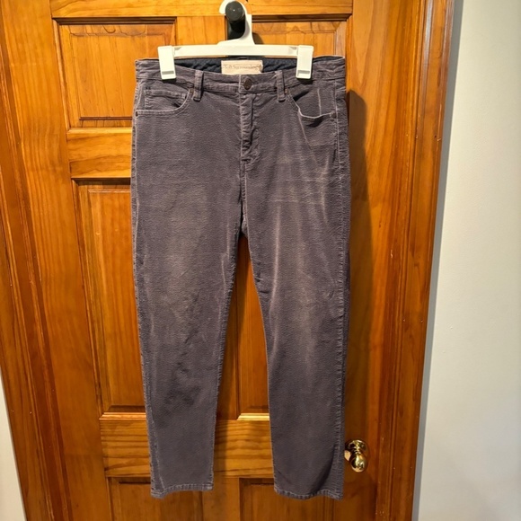 Soft Surrounding Straight Leg Corduroys in Gray Size 12 - Picture 2 of 6